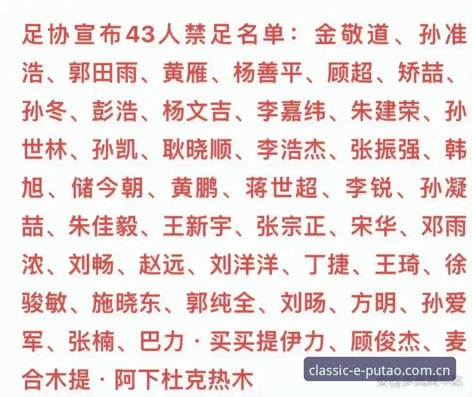 足协第三批禁足名单全量梳理教程：新葡萄体育官网信息流里的17人终身与48人限业观察